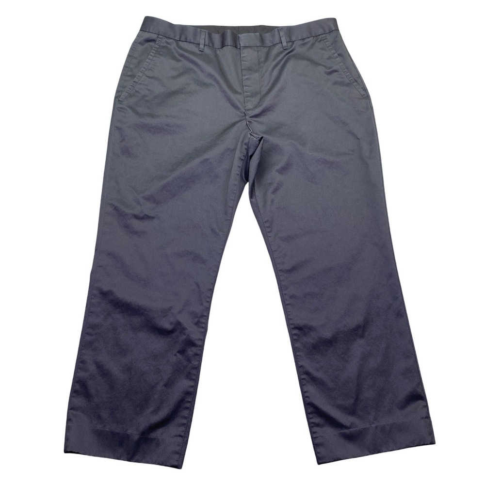Bonobos Mens Straight Fit Washed Chino Pants Gray Sz 36 Tuesday Edition Preppy